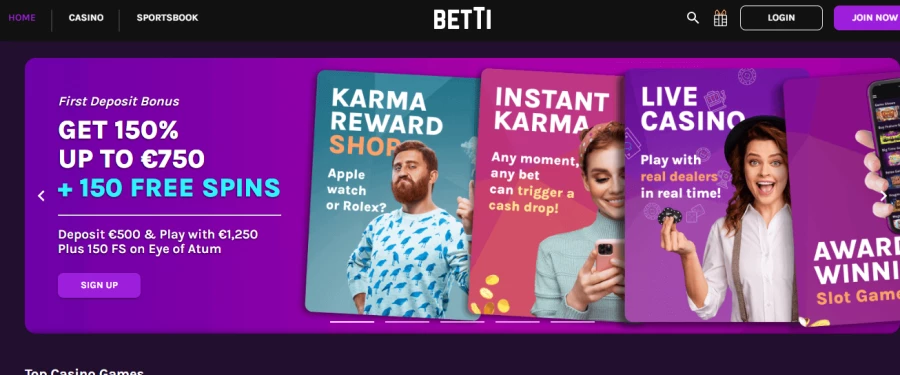 Betti Casino Free Spins